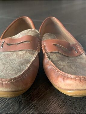 Coach Brown Leather Loafers